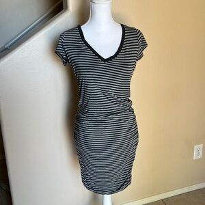 Athleta striped maternity dress
